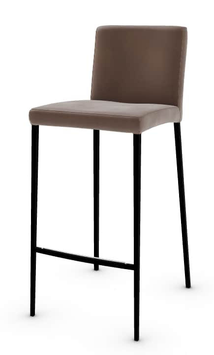 Aida Fabric/Metal Customizable Counter Stool