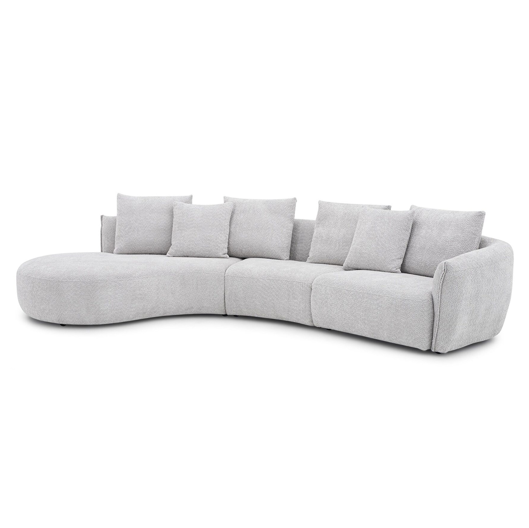 Hamilton Boucle Fabric Sectional Sofa