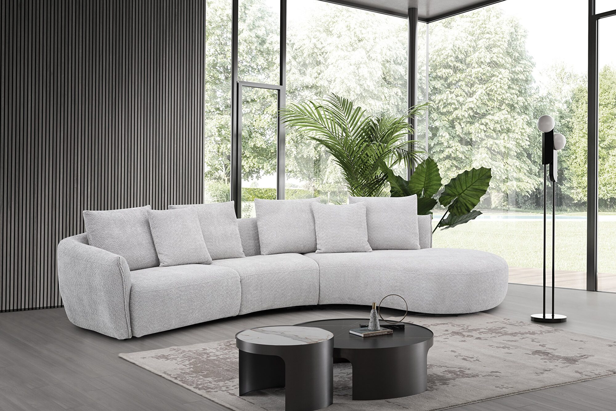 Hamilton Fabric Sectional Sofa w/Right Hand Facing Chaise
