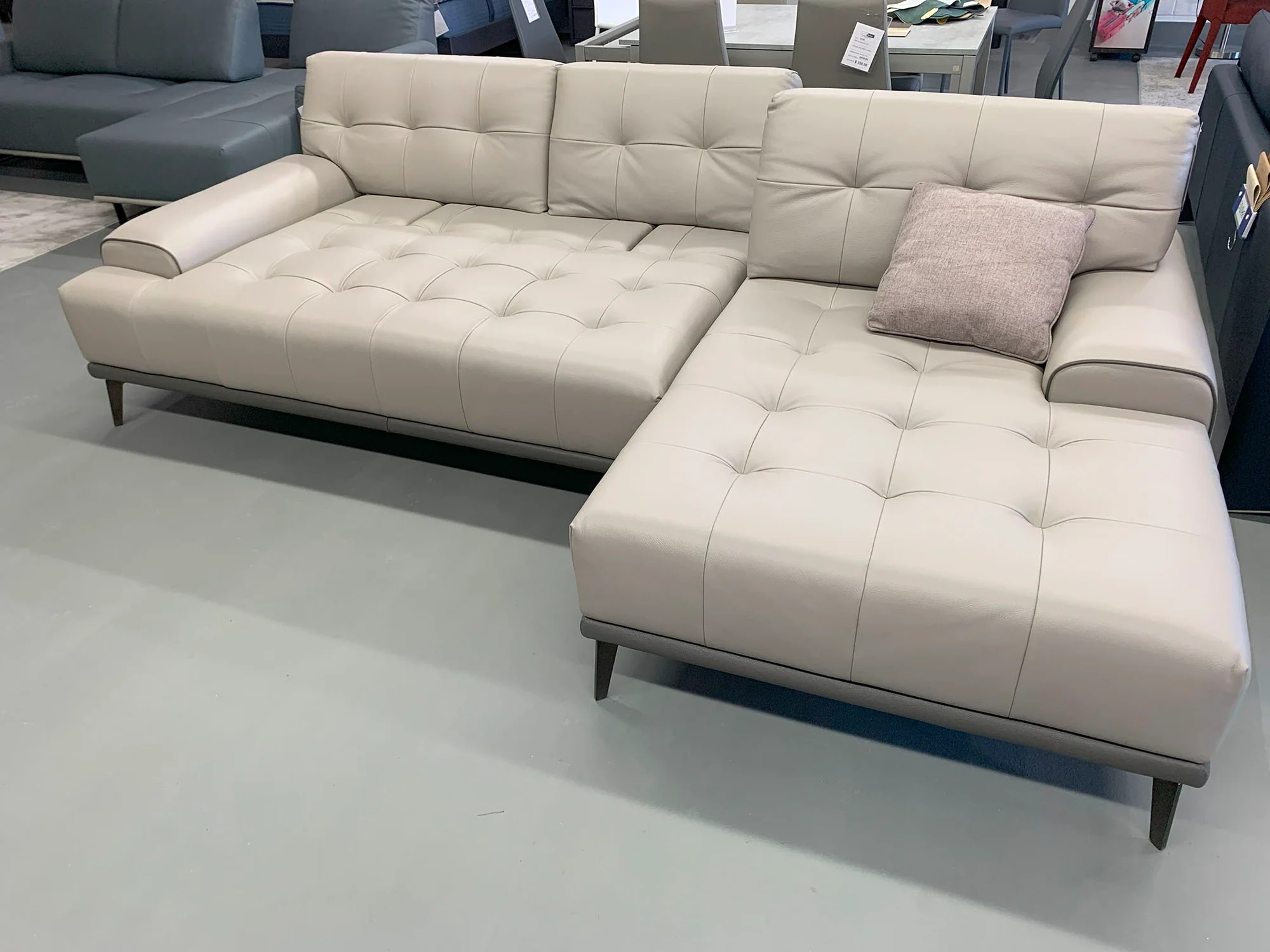 Joey Leather Modular Customizable Sectional Sofa