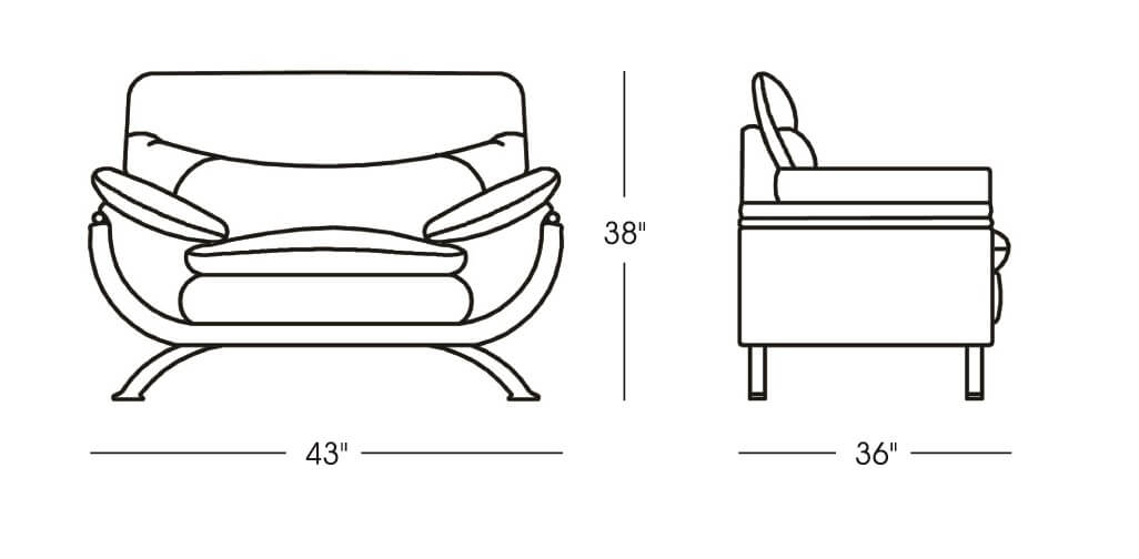 Jonus Living Room Set, Black by Beverly Hills Furniture