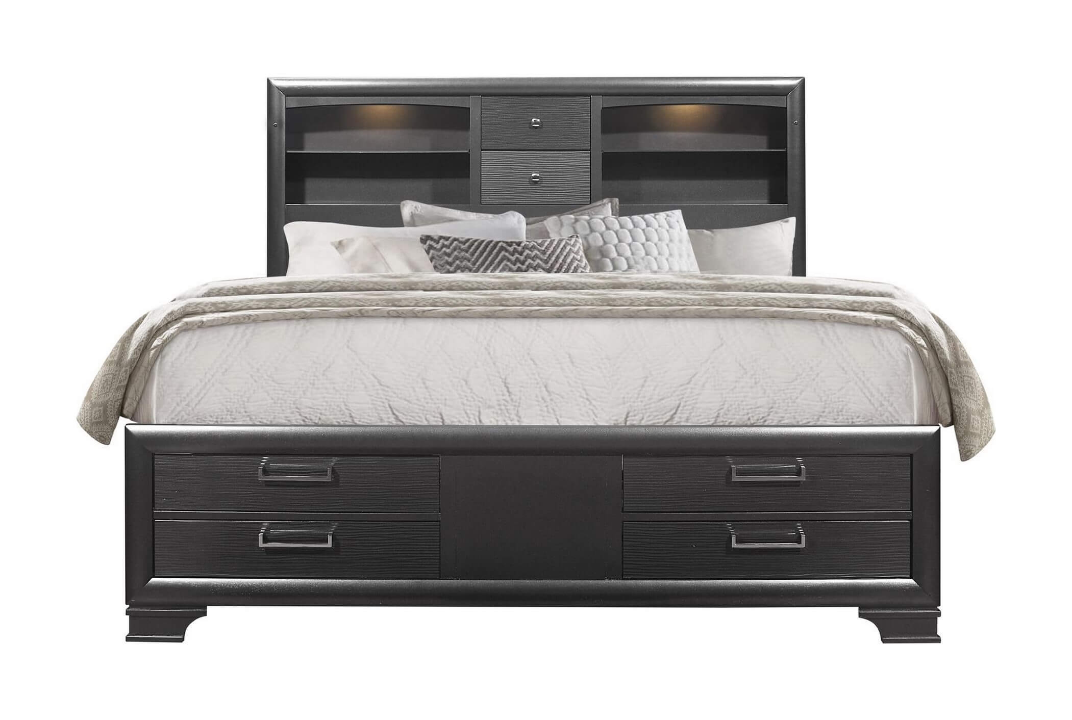 Jordyn Storage LED Queen Size Bed