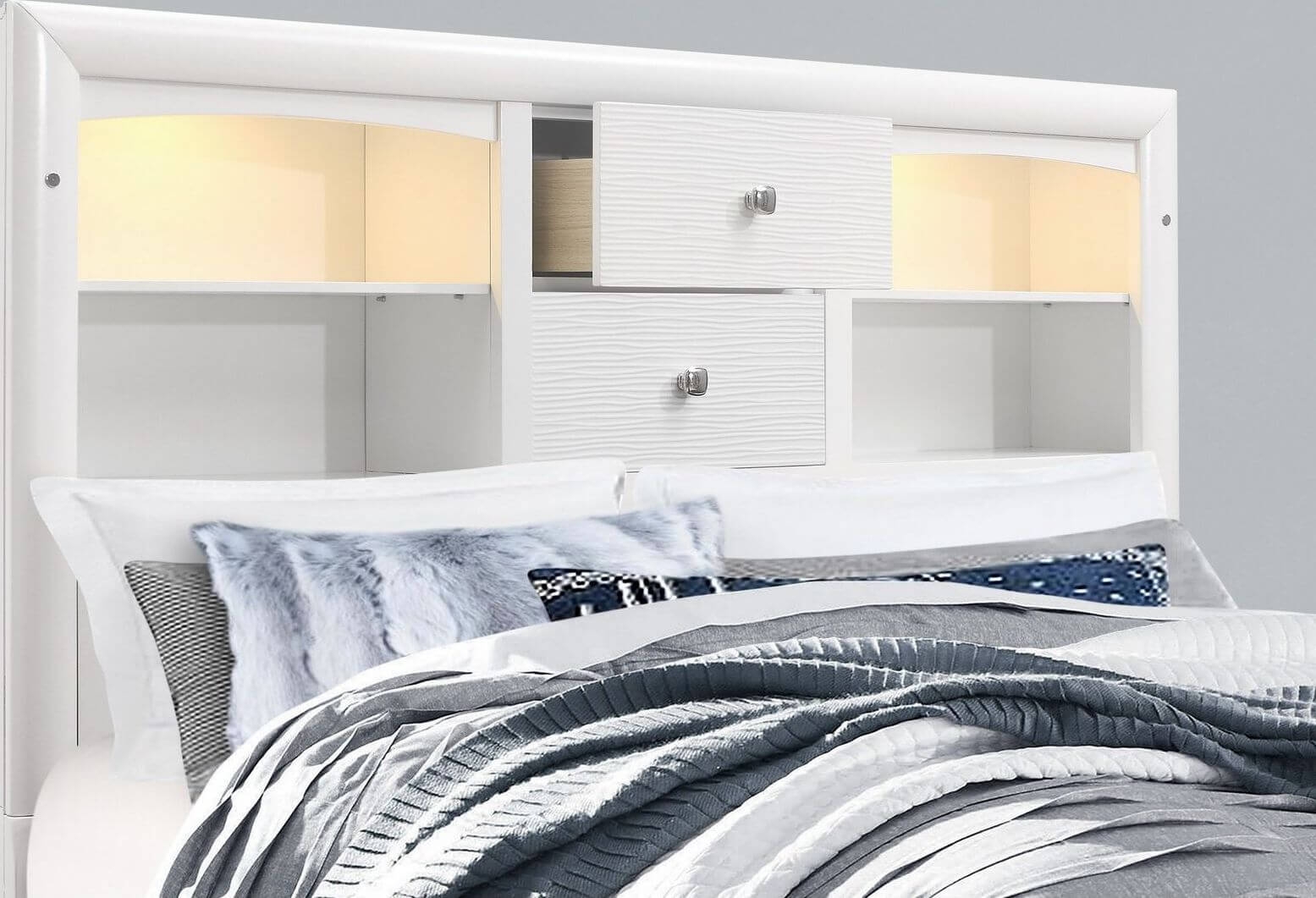 Jordyn Storage LED Bed