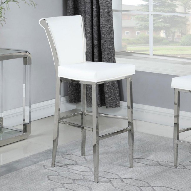 Joy Flare Back PU Bar Stool