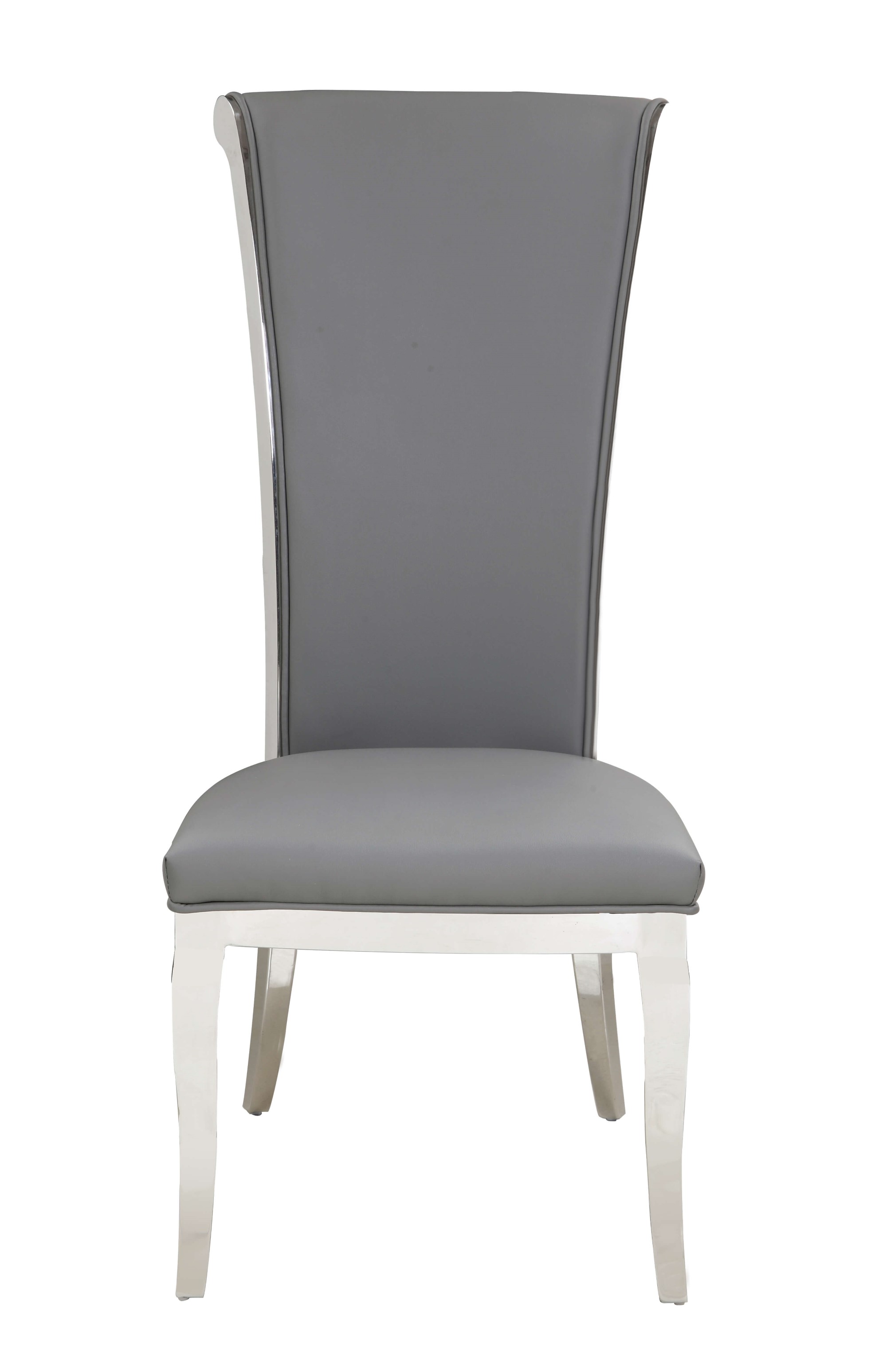 Joy Tall Rolled Back PU Side Chair