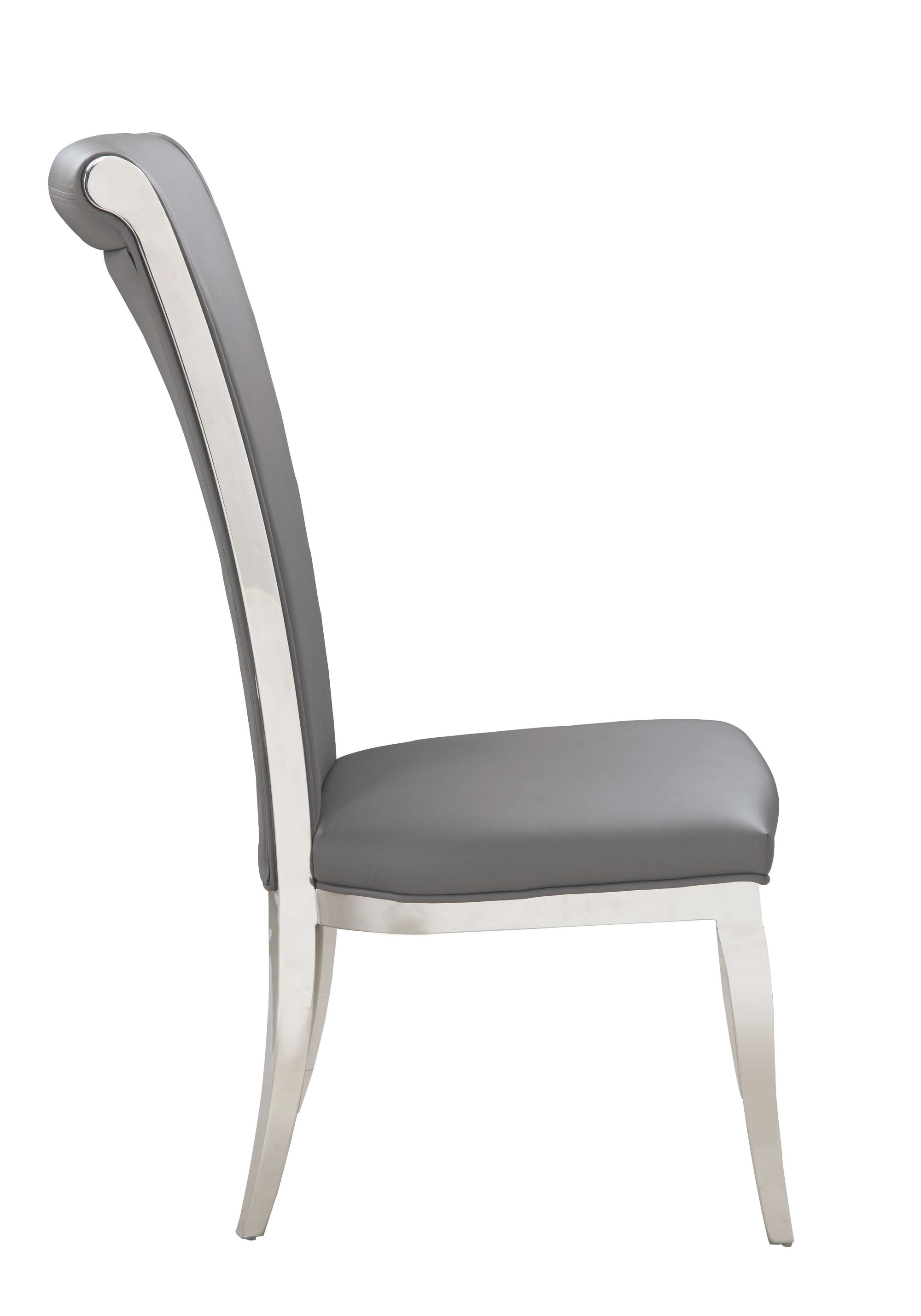 Joy Tall Rolled Back PU Side Chair