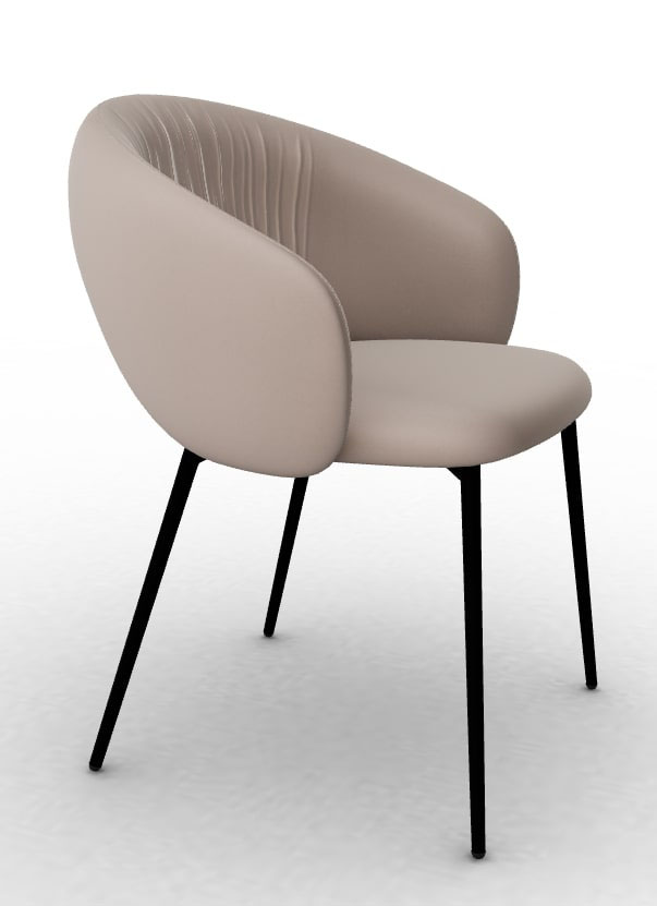 Anime Fabric/Metal Customizable Dining Chair