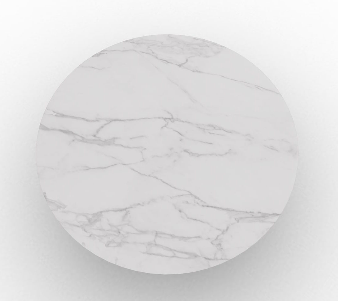 Twins Metal/Ceramic Round Dining Table