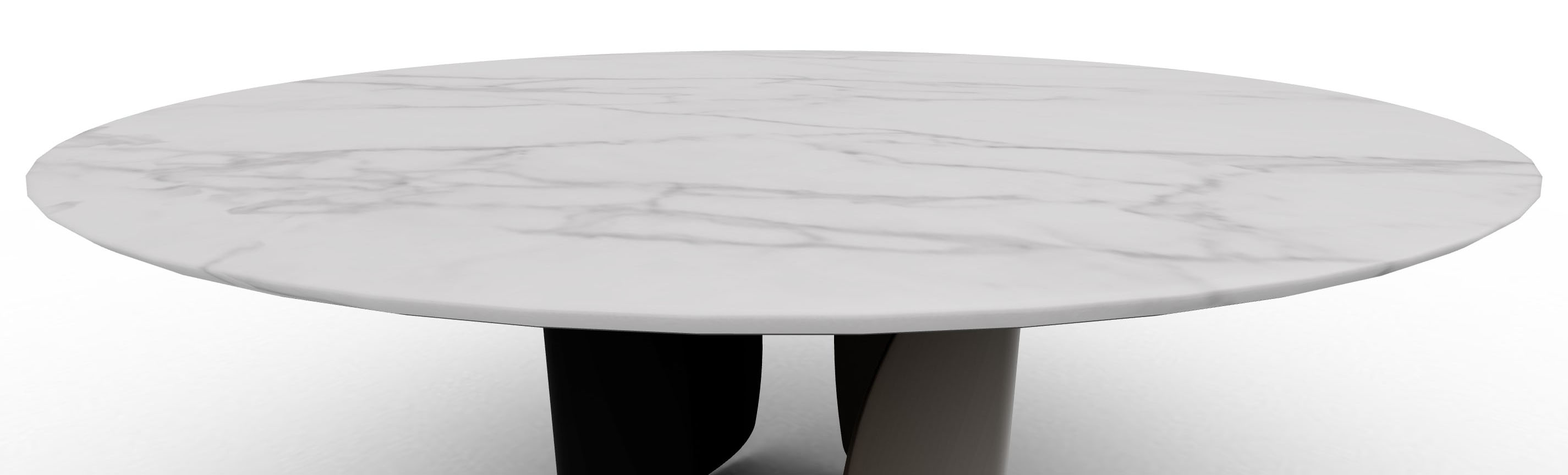 Twins Metal/Ceramic Round Dining Table