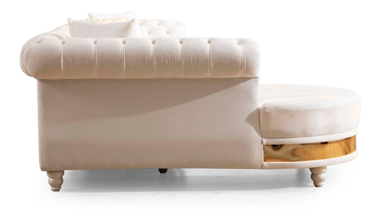 Julia Velvet Sectional Sofa