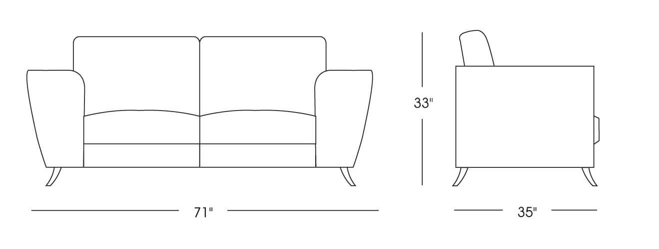 Julie Living Room Set, Black by Beverly Hills Furniture