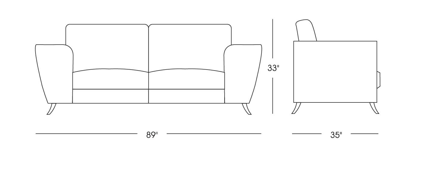 Julie Living Room Set, Black by Beverly Hills Furniture