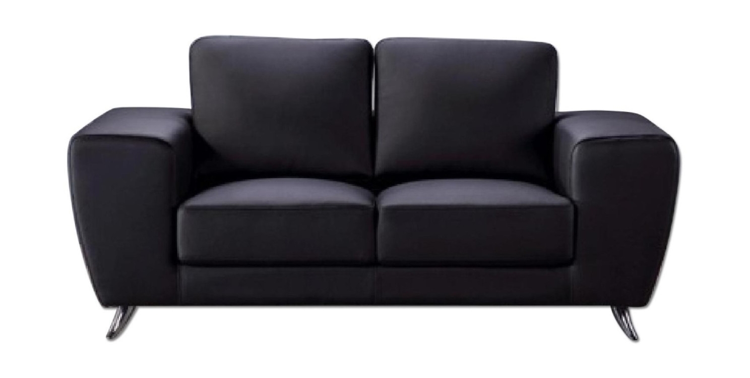 Julie Top Grain Leather Match Loveseat