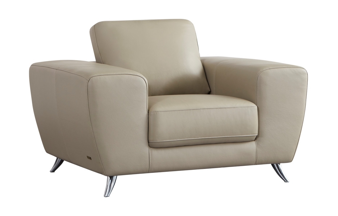 Julie Top Grain Leather Match Chair