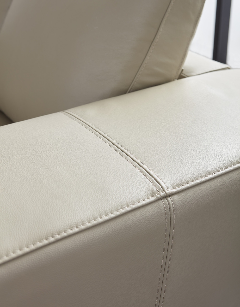 Julie Top Grain Leather Match Loveseat