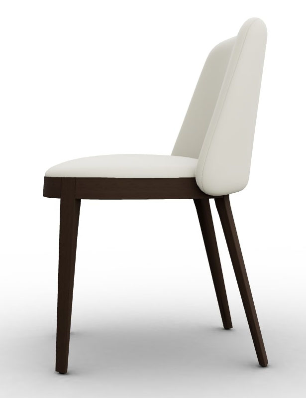 Adel Fabric/Wood Customizable Dining Chair