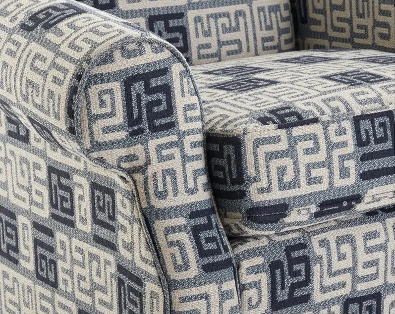 Marie Fabric Rolled Arm Accent Chair