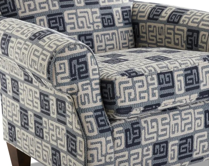 Marie Fabric Rolled Arm Accent Chair