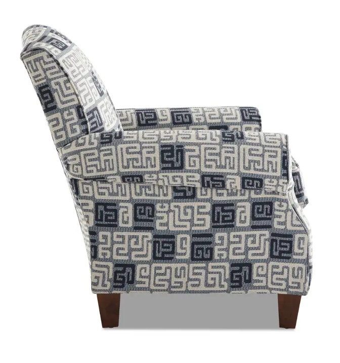 Marie Fabric Rolled Arm Accent Chair