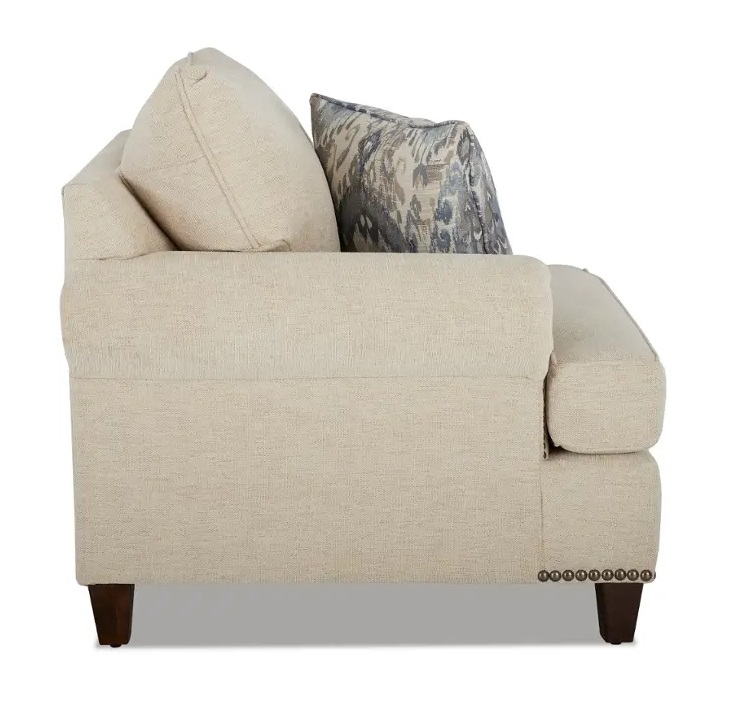 Alexa Fabric Chair w/Nailheads