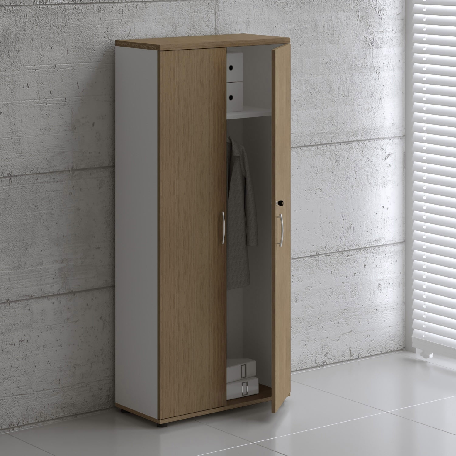 Basic Office Wardrobe w/2 Doors