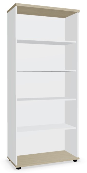 Basic Office Storage System w/2 Cabinets, 2 Bookcases & 1 Half-Bookcase