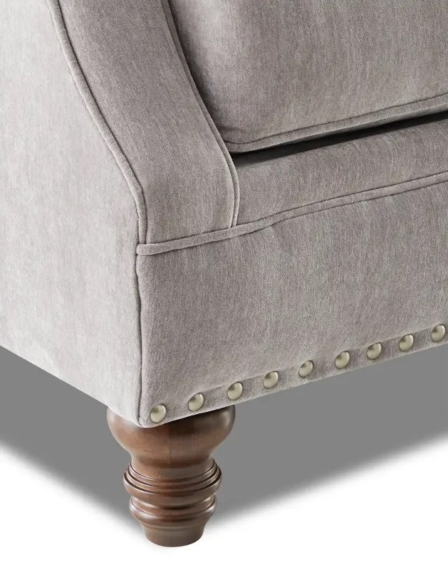 Burbank Fabric Tufted Sofa w/Pillows