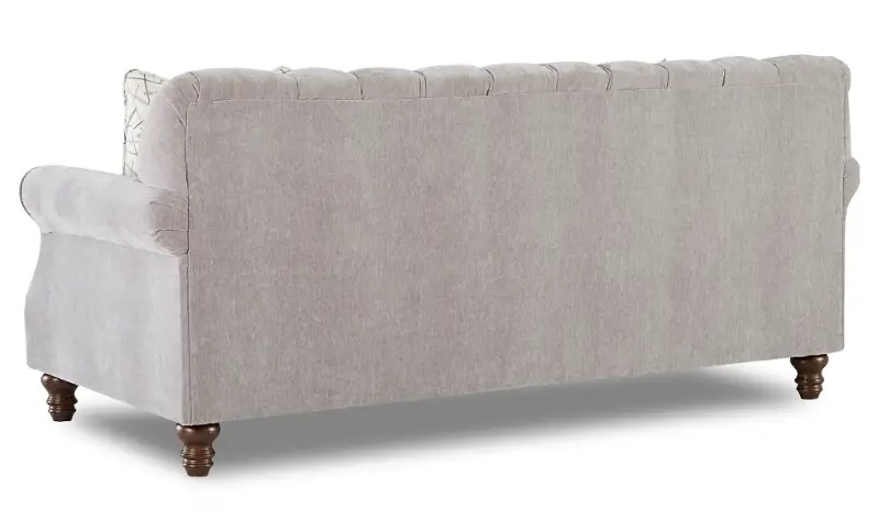 Burbank Fabric Tufted Sofa w/Pillows