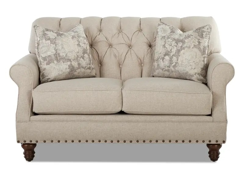 Burbank Fabric Tufted Living Room Set