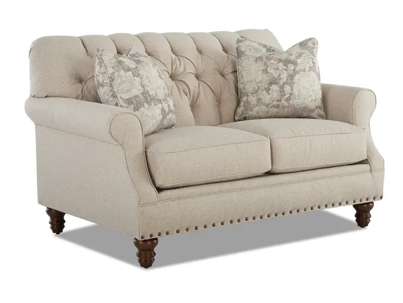 Burbank Fabric Tufted Living Room Set