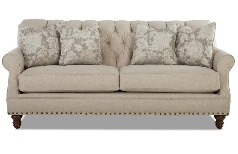 Burbank Fabric Tufted Living Room Set