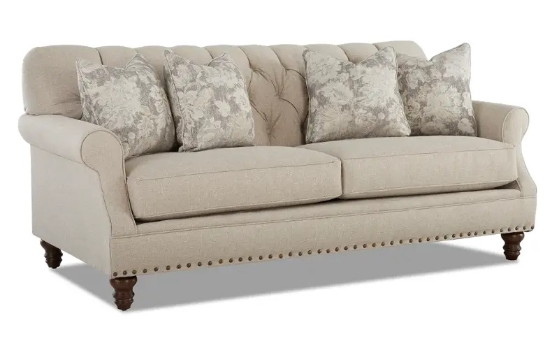 Burbank Fabric Tufted Living Room Set