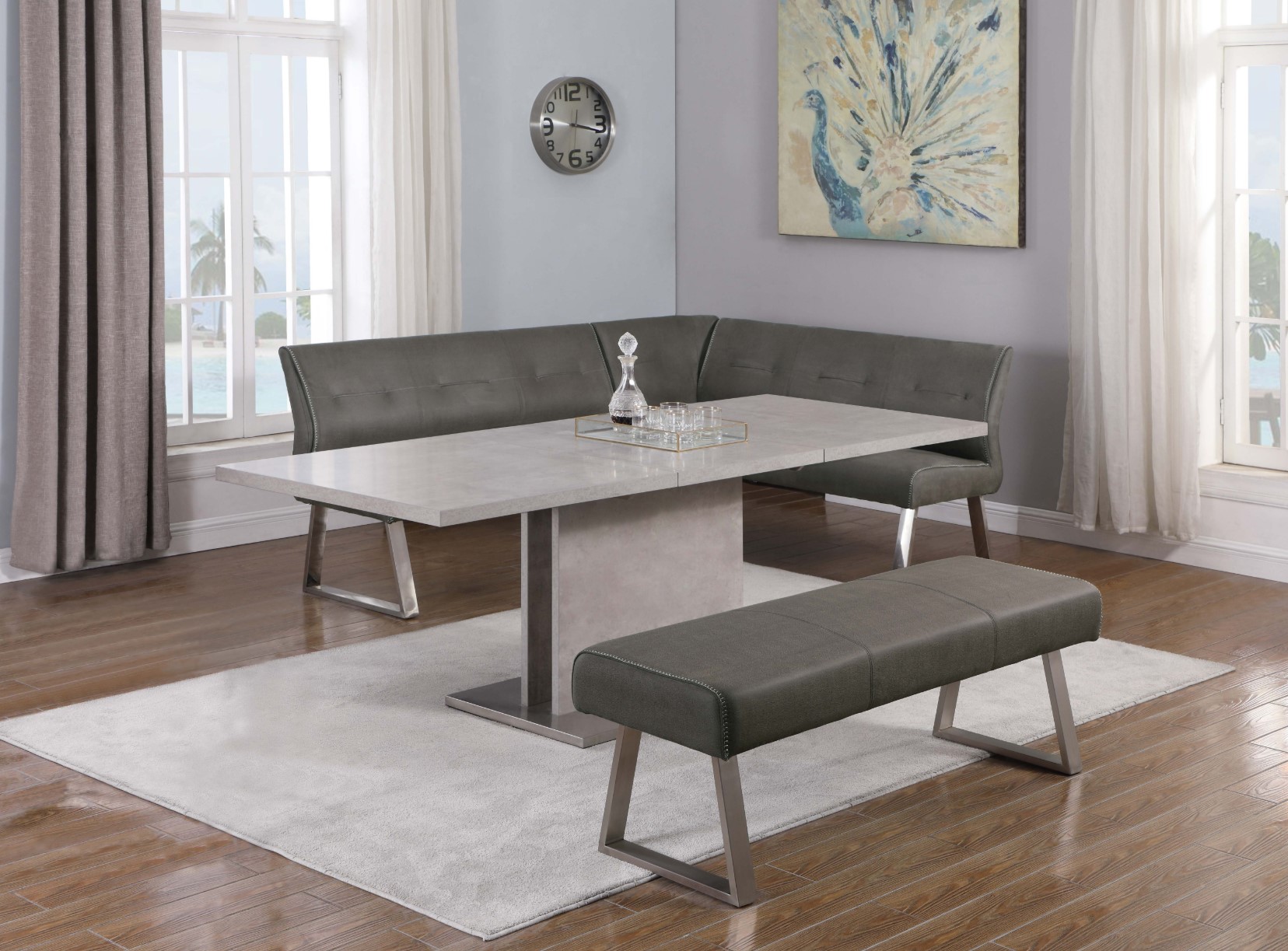Kalinda Tufted Back Fabric Reversible Nook