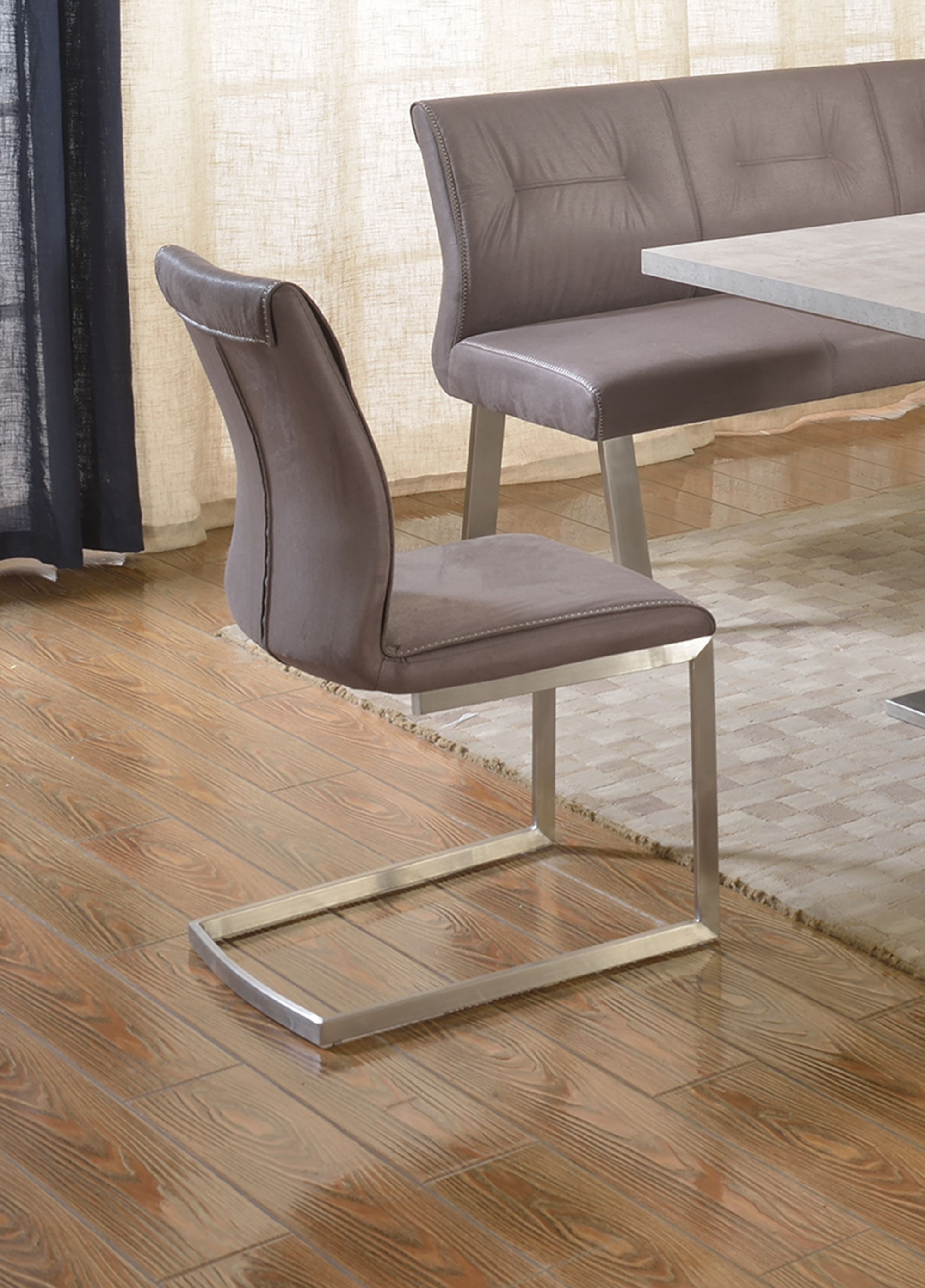 Kalinda Cantilever Fabric Side Chair