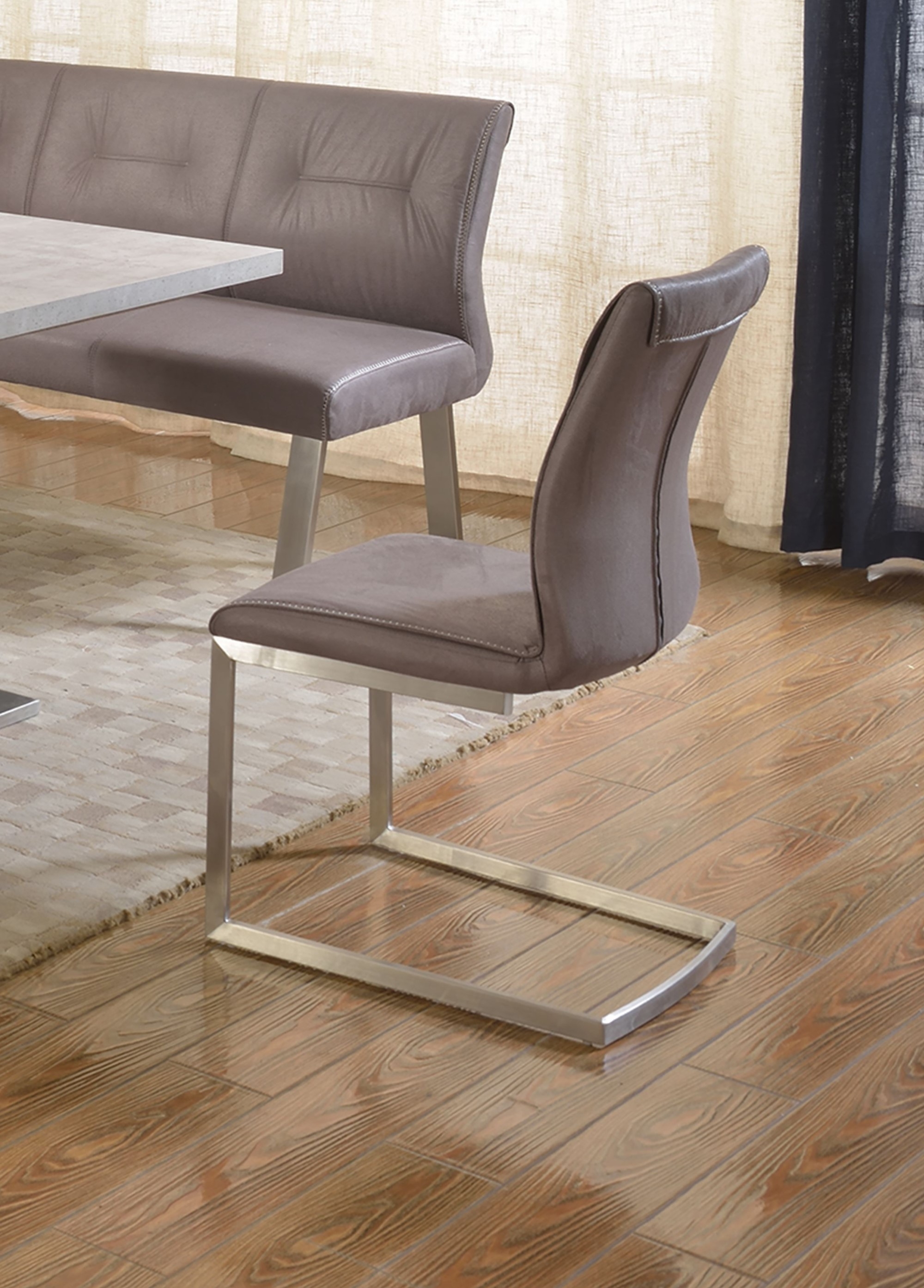 Kalinda Cantilever Fabric Side Chair