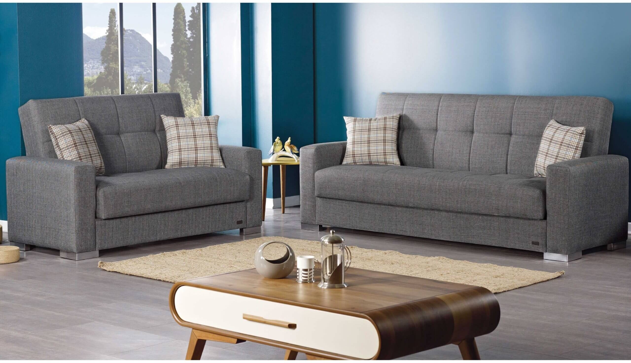 Kansas Fabric Storage Sofabed