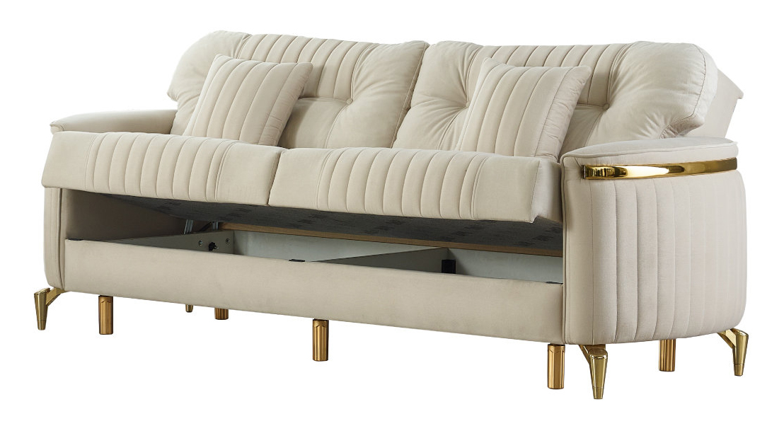 Kazan Chenille Convertible Storage Sofa