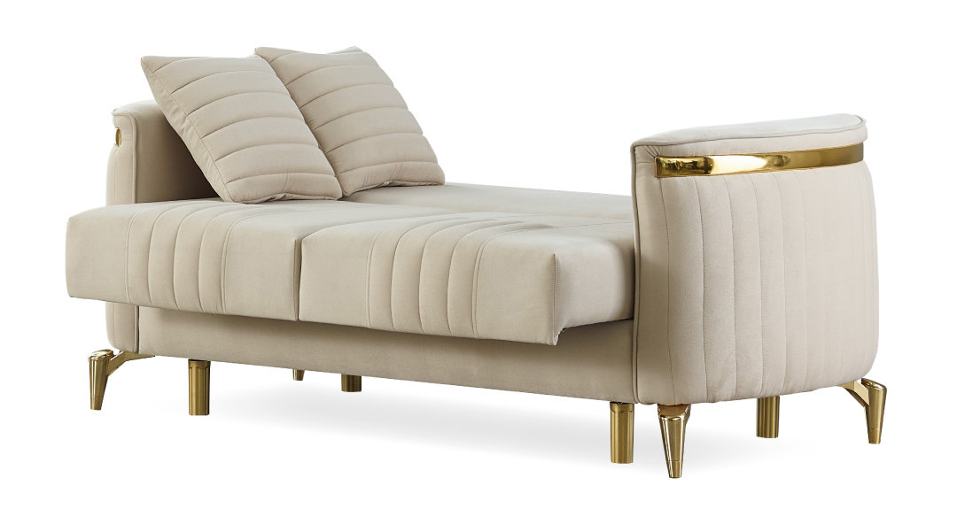 Kazan Chenille Convertible Storage Loveseat