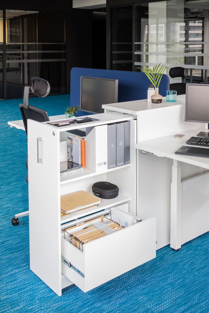 Standard Office Lockable Cargo Pedestal w/Pencil Tray