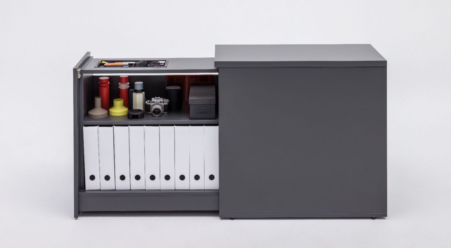 Standard Office Lockable Cargo Pedestal w/Pencil Tray