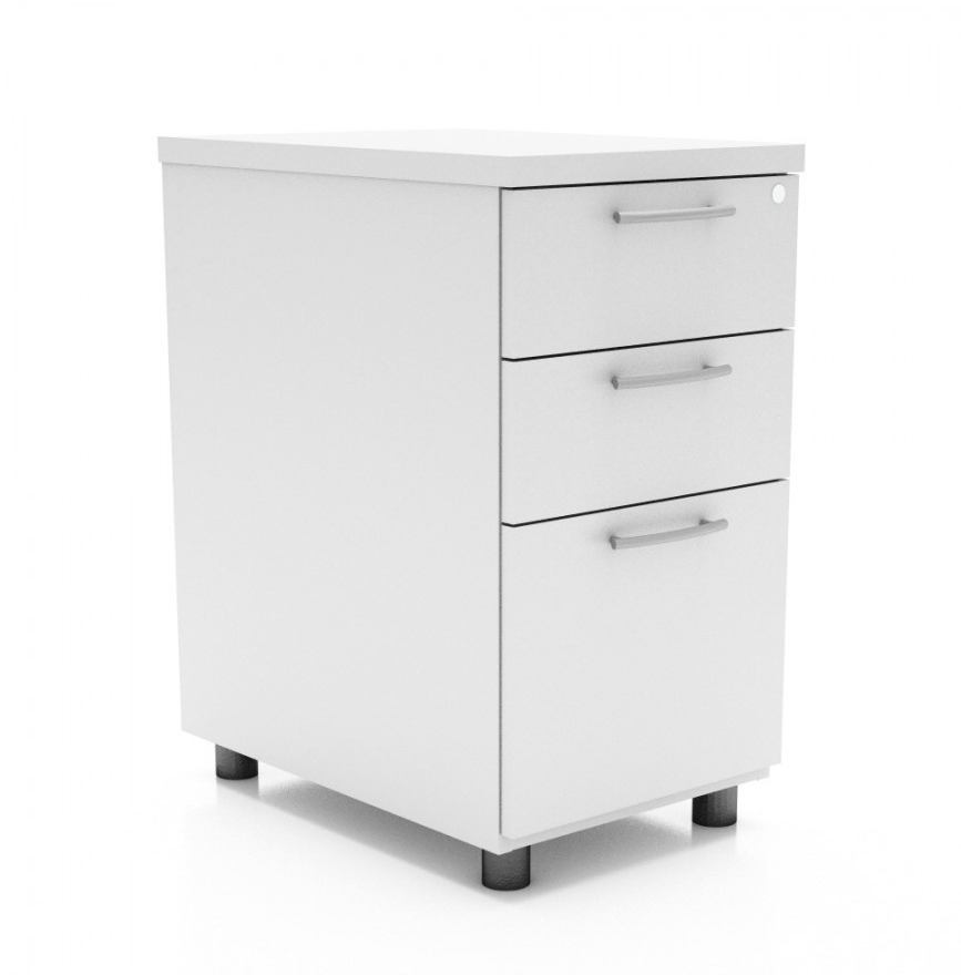 Standard Office Lockable Pedestal w/Optional Top Plate, File Drawer & Pencil Tray