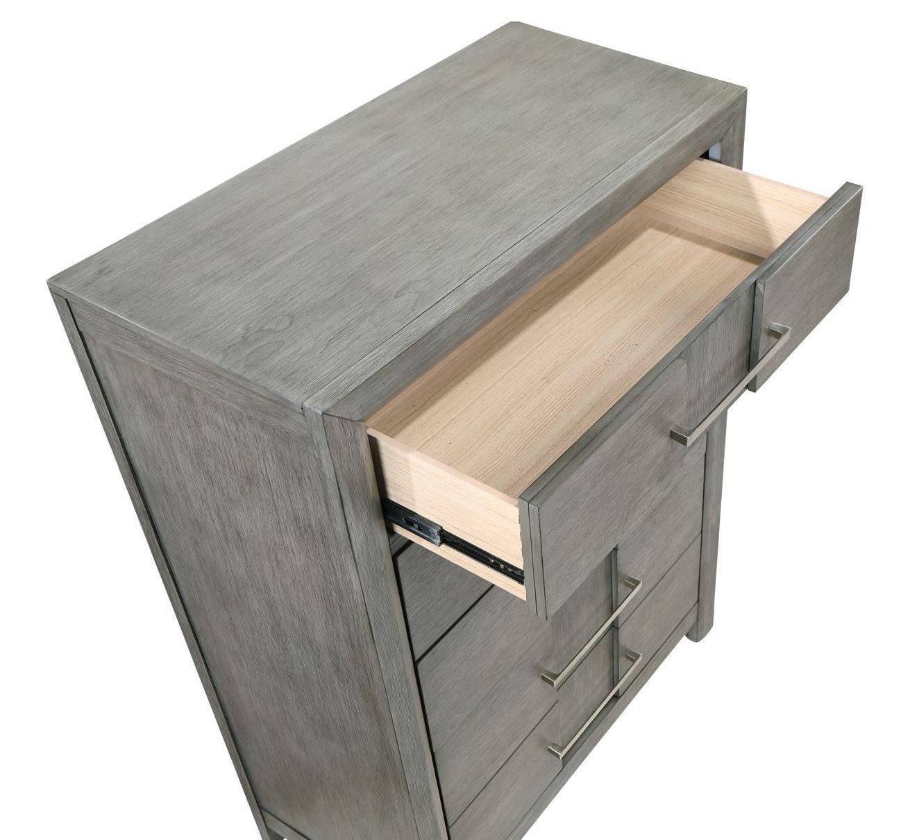 Kenzo 5-Drawer Wood Veneer Chest