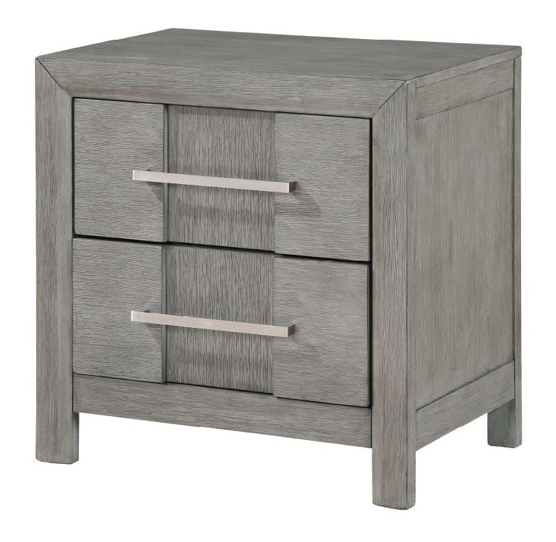 Kenzo 2-Drawer Wood Veneer Nightstand