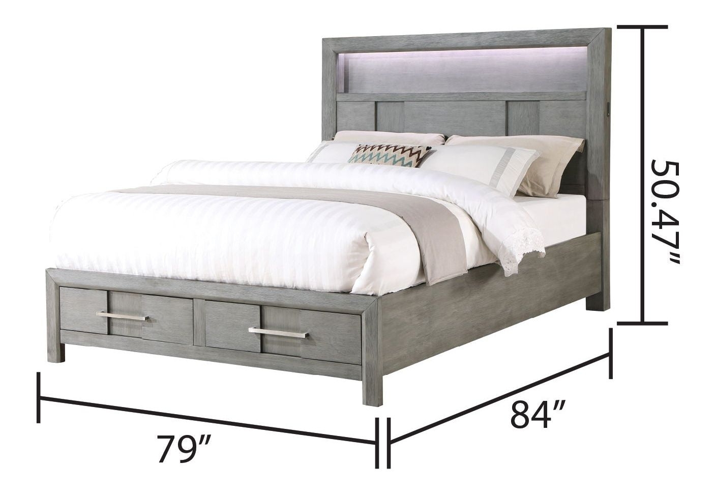 bedroom - headboard and bedframe