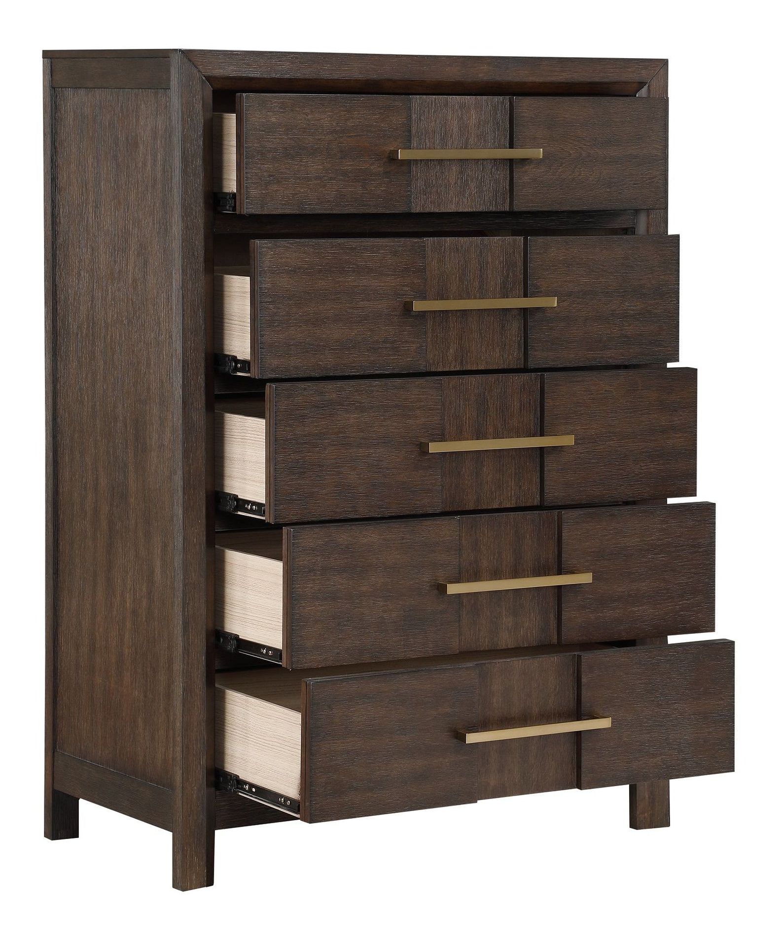 Kenzo 5-Drawer Wood Veneer Chest