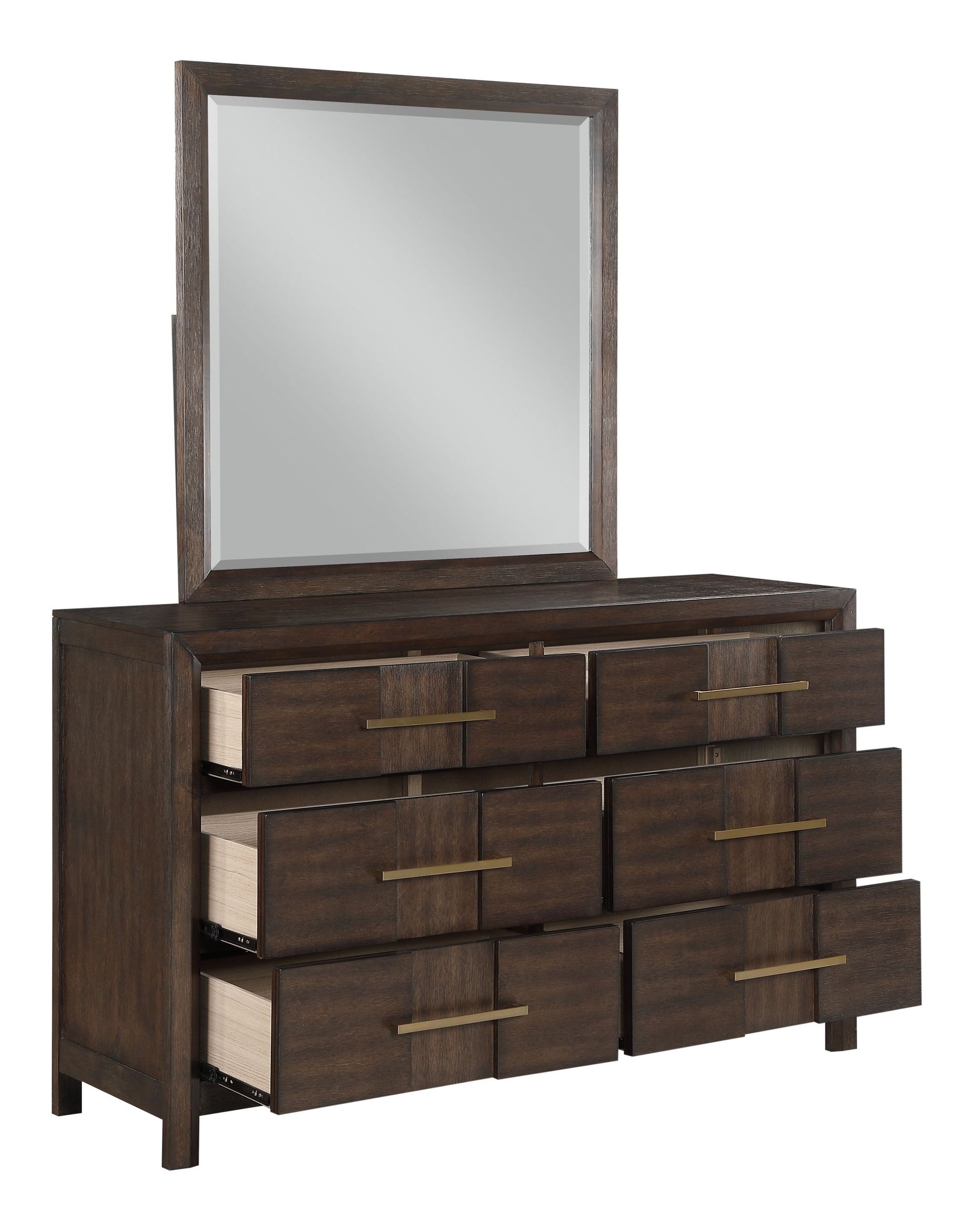 Kenzo 6-Drawer Wood Veneer Dresser