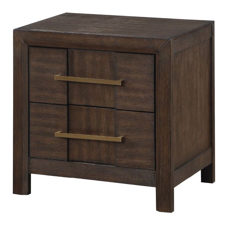 Kenzo 2-Drawer Wood Veneer Nightstand