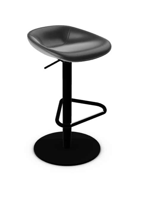 Palm Fabric/Metal Customizable Swivel Adjustable Height Stool