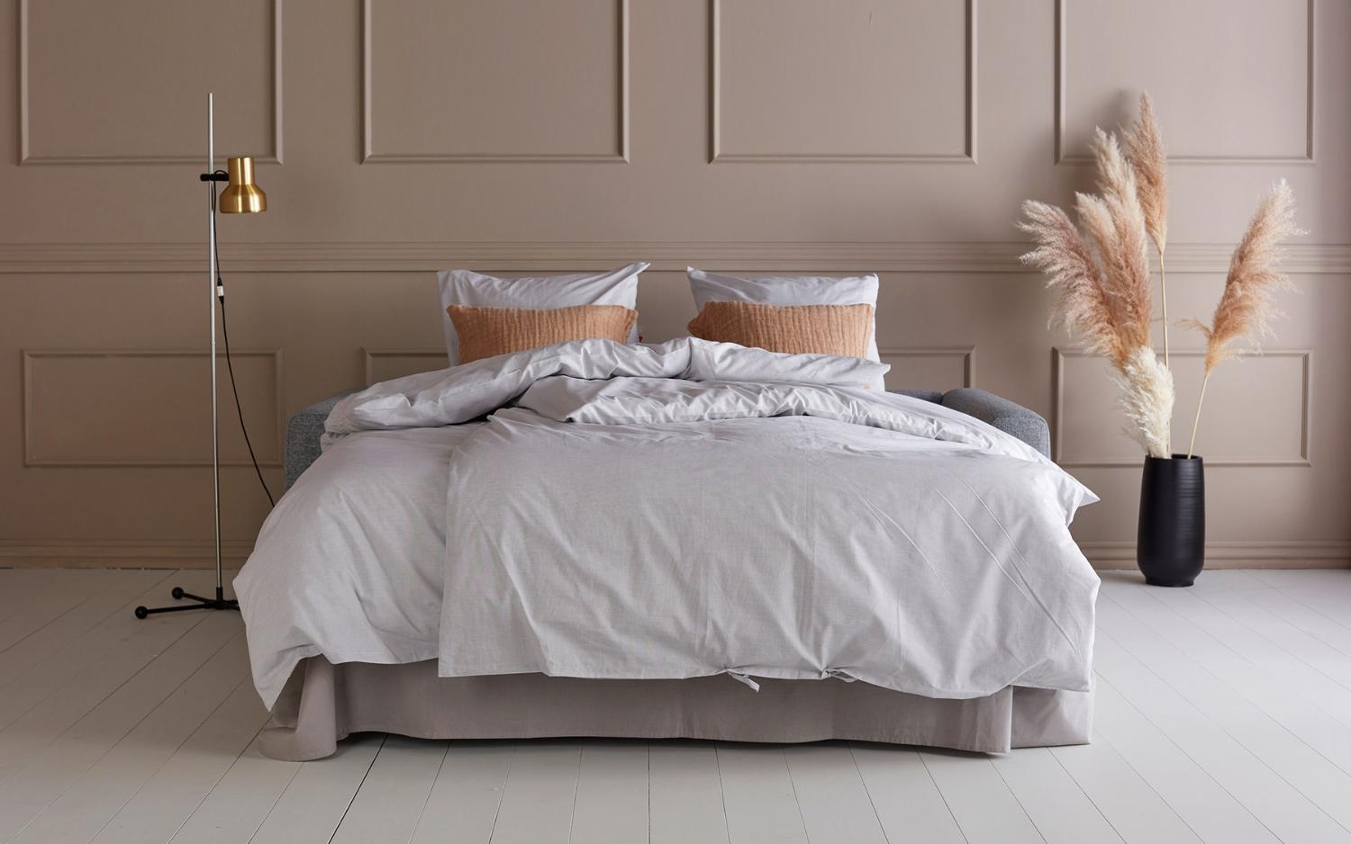 satin gray duvet cover set