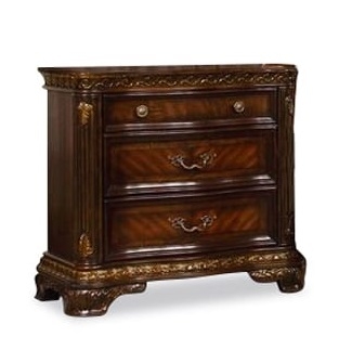 SM King Arthur Wood Nightstand w/3 Drawers